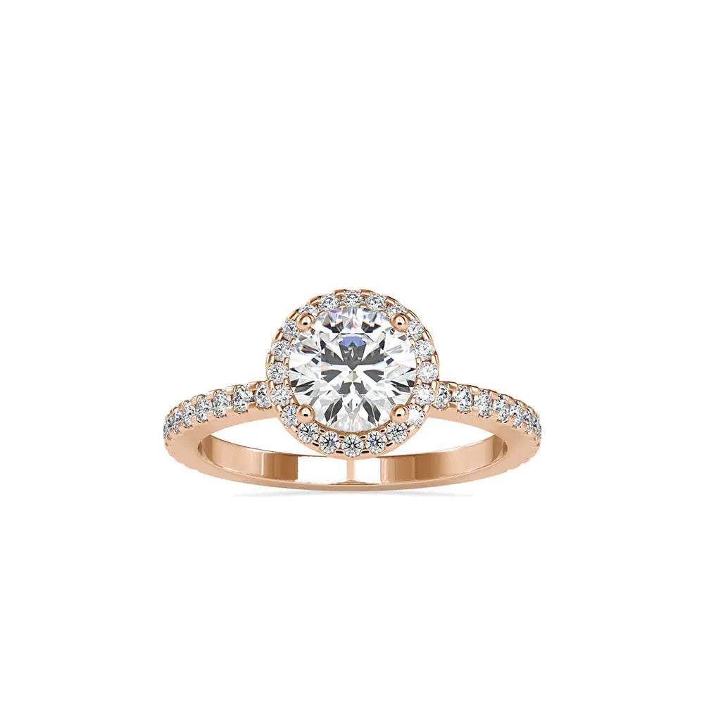 Crowning Glory: Halo Solitaire Diamond Ring Audiam