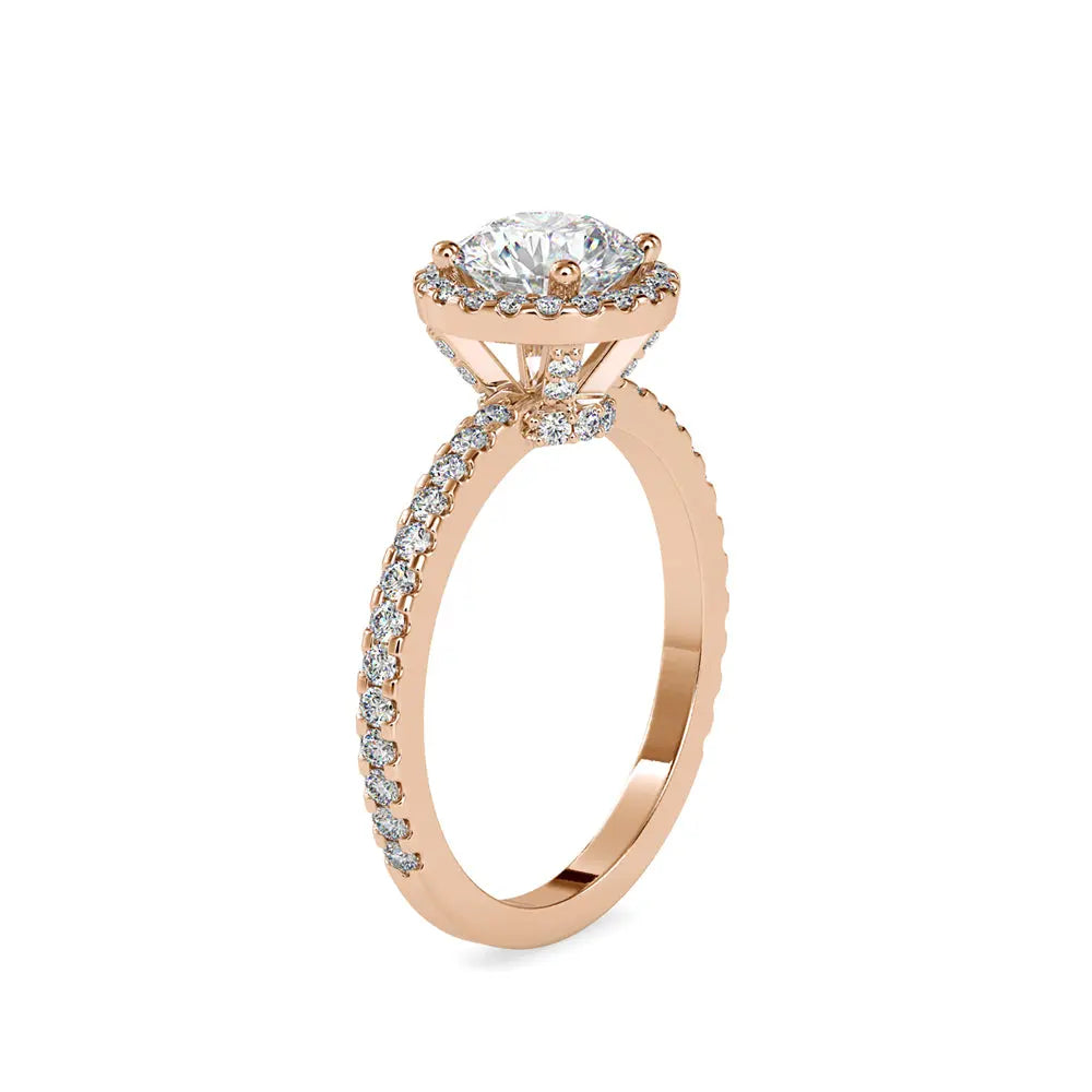 Crowning Glory: Halo Solitaire Diamond Ring Audiam
