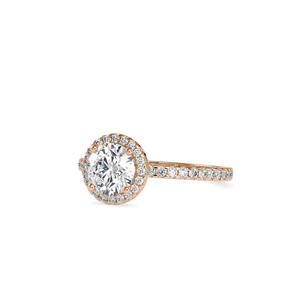 Crowning Glory: Halo Solitaire Diamond Ring Audiam