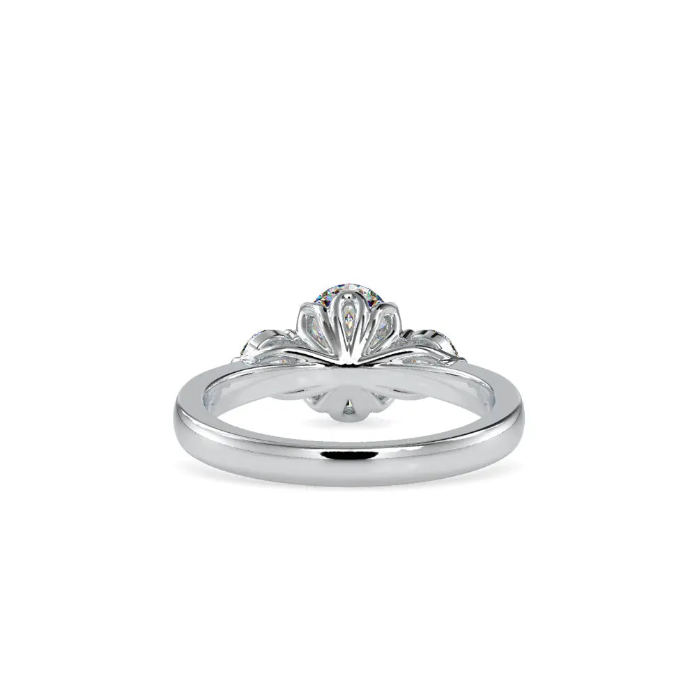 Eternal Harmony: Oval Diamond Ring with Round Brilliants Audiam