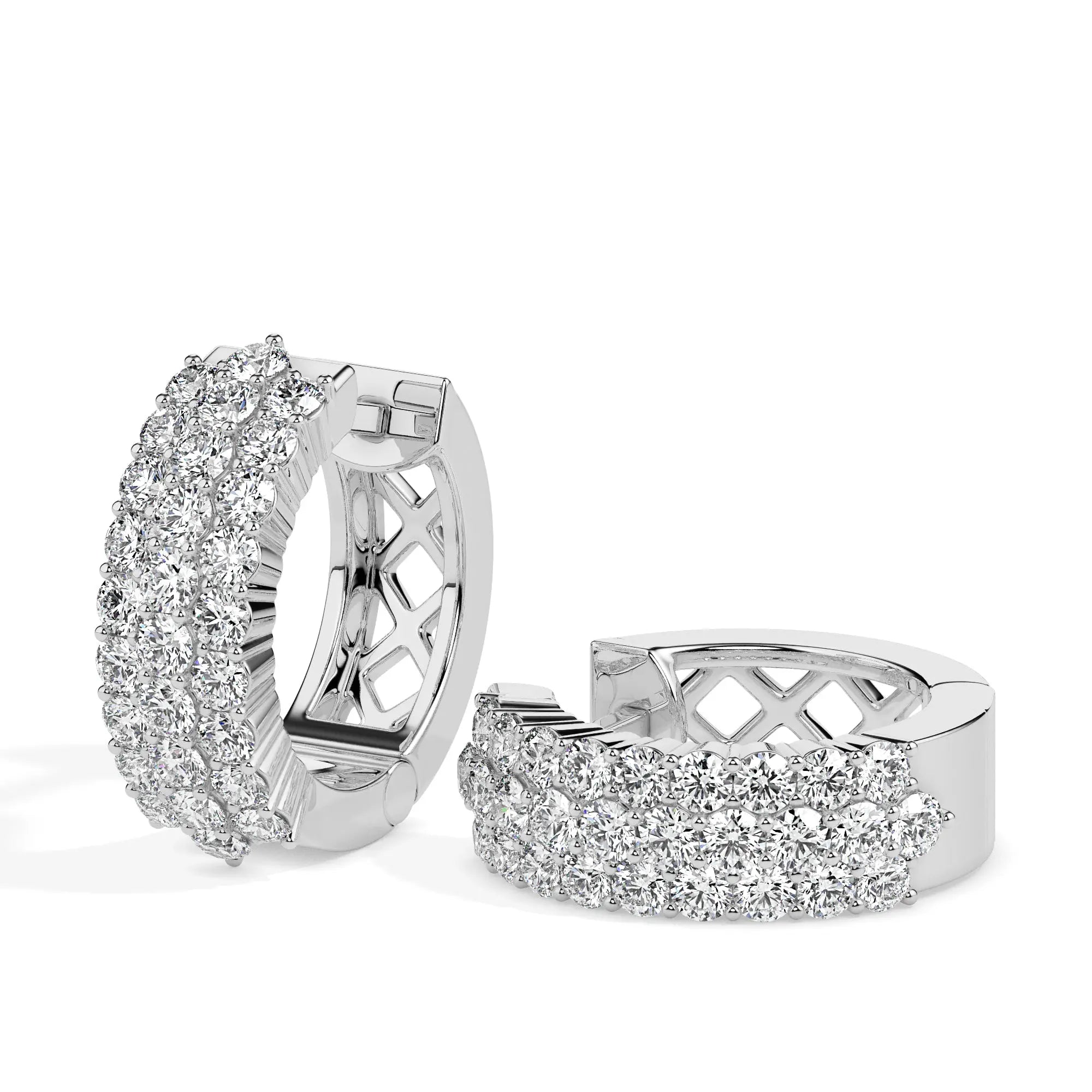 Starlight Pave Diamond Earrings Audiam