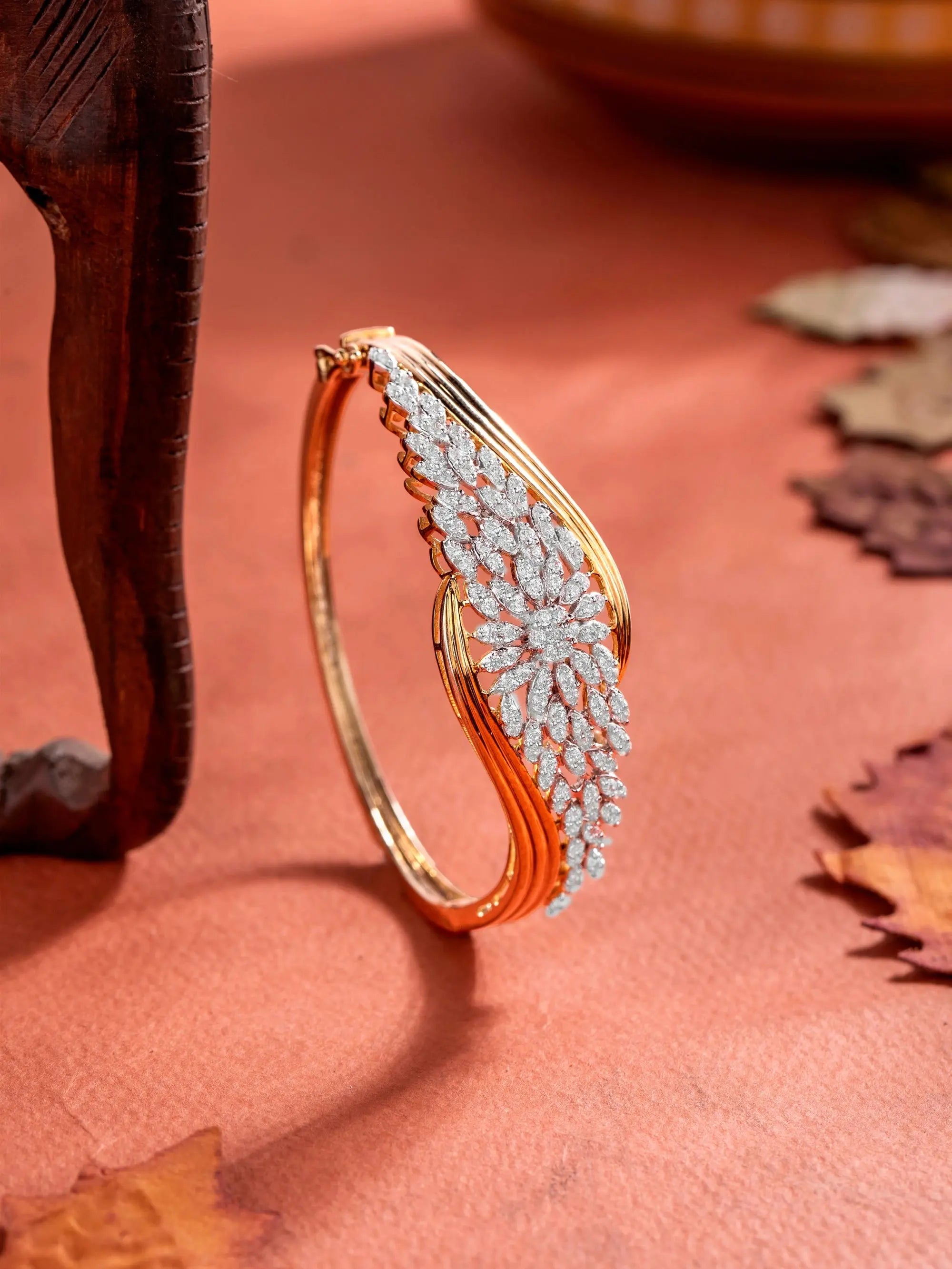 Diamond Floral Diaspora Bracelet Audiam