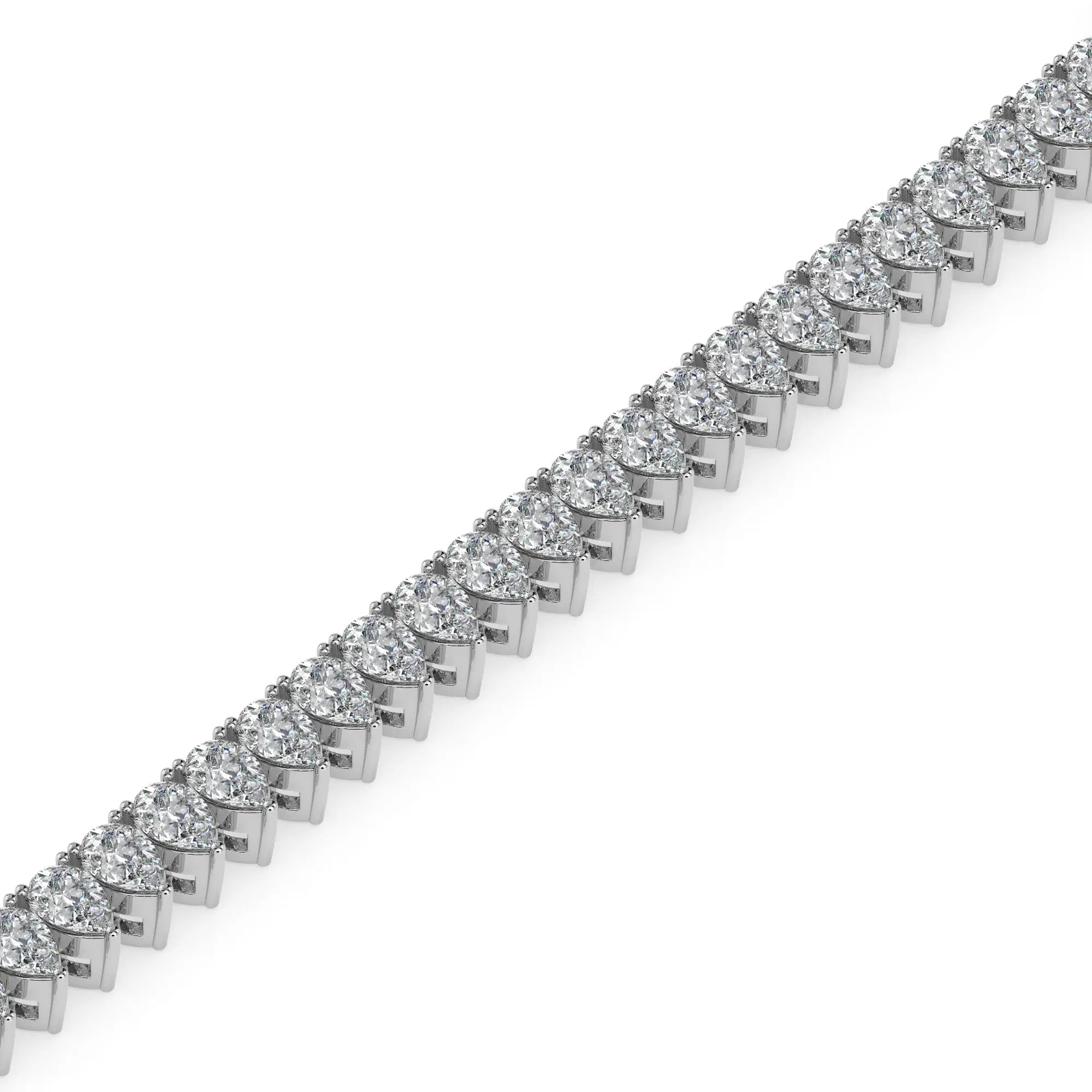 Classic Pear Cut Diamond Tennis Bracelet Audiam